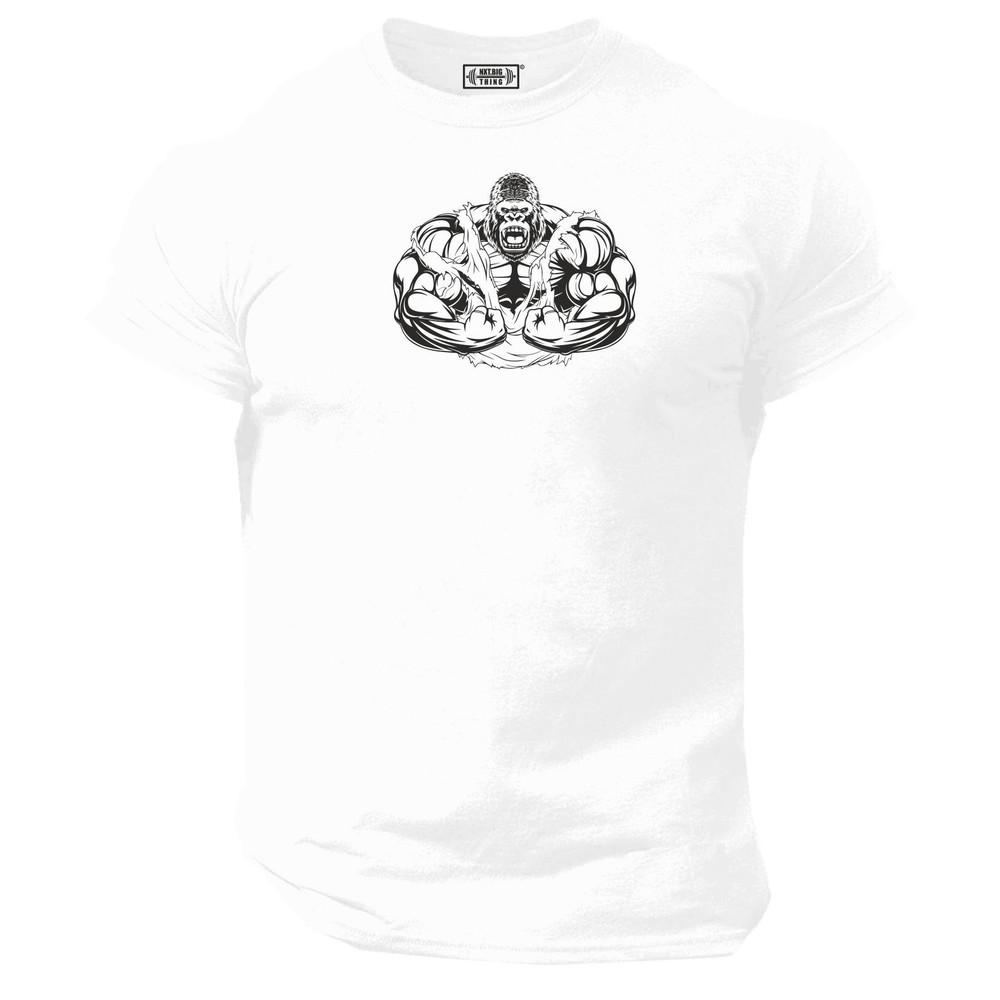 Gorilla Bodybuilding T Shirt Gym Clothing Training Workout Boxing Exercise Top