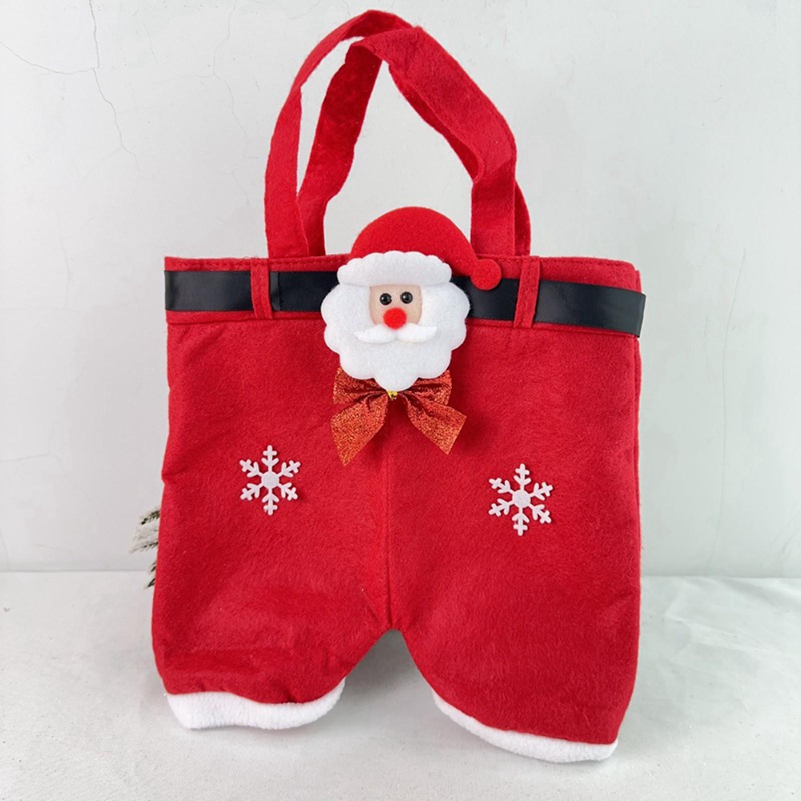

Украшение бантом Рождественские штаны Штаны Клауса Подарочный пакет Мешок для конфет Подарочный пакет Детский праздничный пакет для закусок Подарочный пакет One Size