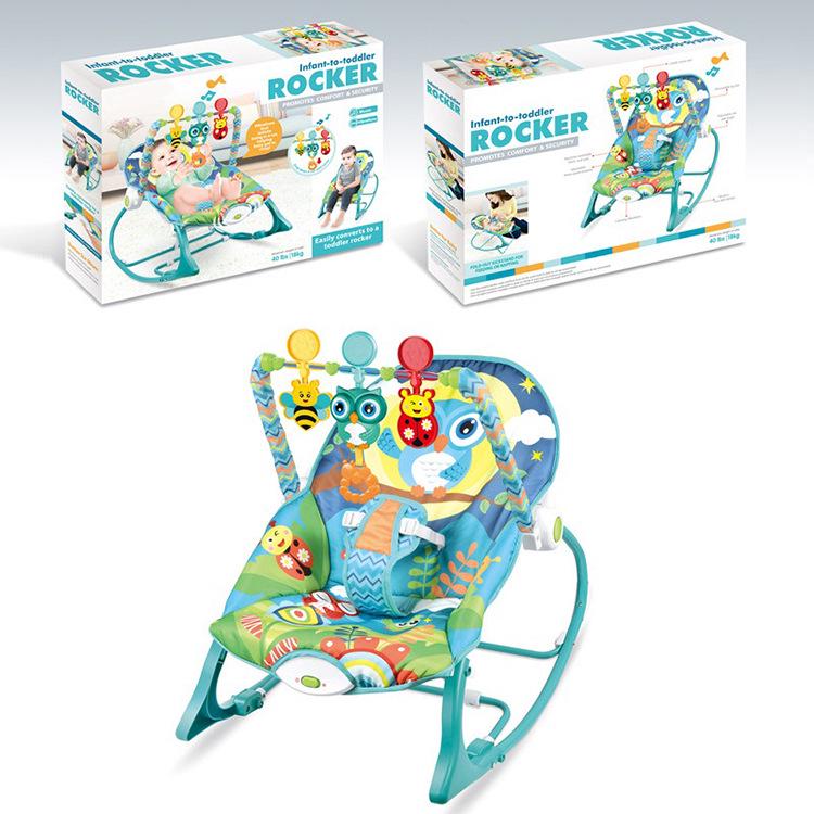 Multifunctional Baby Rocking Chair with Music and Vibration Soothing Cradle Bed