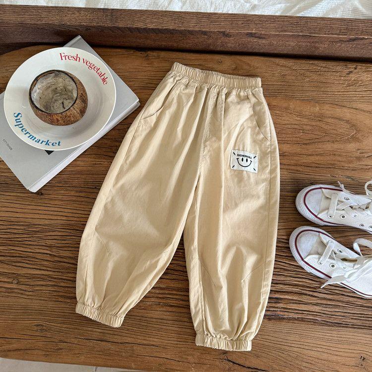 

Детские брюки с защитой от комаров Летние тонкие брюки Универсальные летние 160 хаки