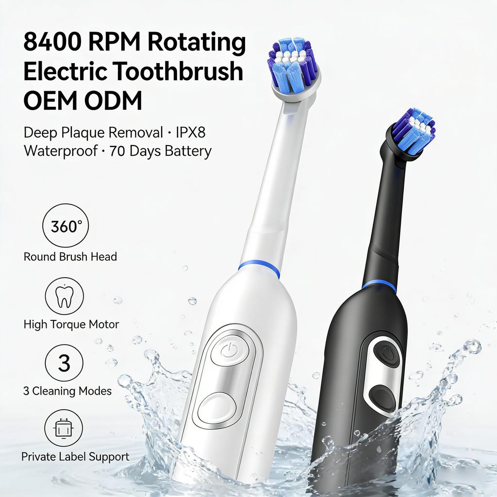 Professional Whitening Deep Clean and Sensitive Mode Multi Function Electric Toothbrush for OEM Buyers