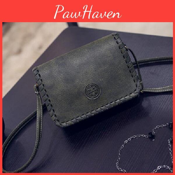 Chic Retro Pu Leather Mini Bag For Women With Stylish And Versatile Shoulder Strap