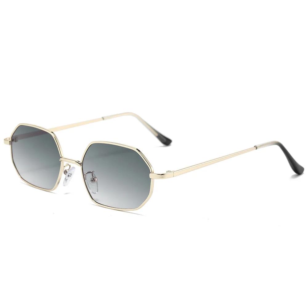 Narrow Sunglasses for Men Fashion Rectangle for Women Metal Luxury Brand Classic Sun Glasses 2025