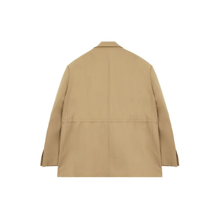 WE11DONE Business Suits Unisex Khaki Suit Collar Moderate Business Suit WD-JK1-22-125-U-BG