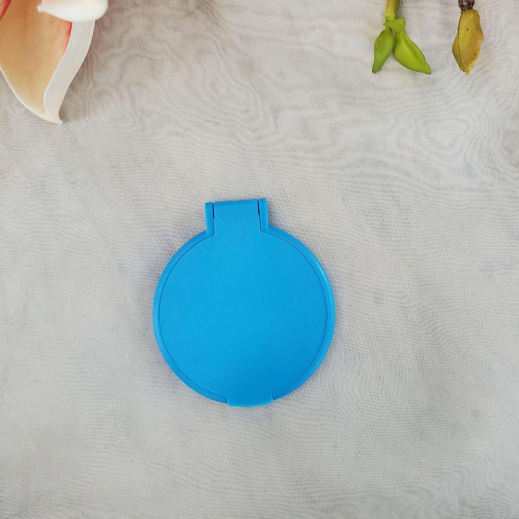 Compact Single-Sided Folding Round Makeup Mirror - Portable Gift Mirror