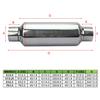 Universal Decorative Stainless Steel Silver Exhaust Muffler Pipe
