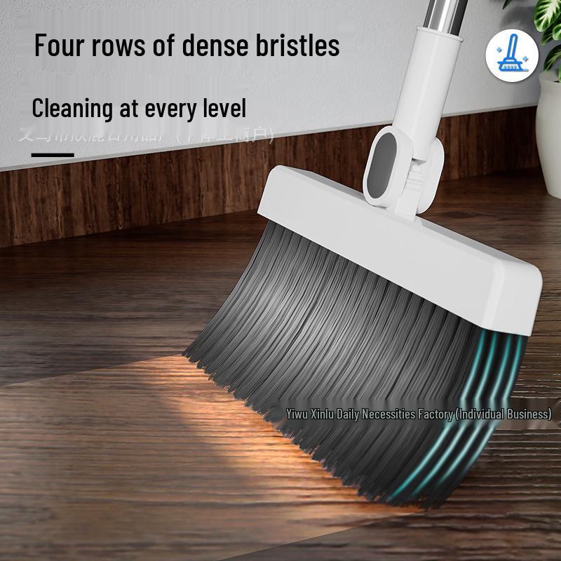 Haushaltsbesen- und Kehrschaufel-Set mit Abzieher - Effizientes Kehrwerkzeug