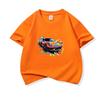 Graffiti Sports Car Graphic Tee Kids 100 Cotton Crew Neck Muticolor T Shirt Short Sleeve Breathable Top For Boys Girls Children
