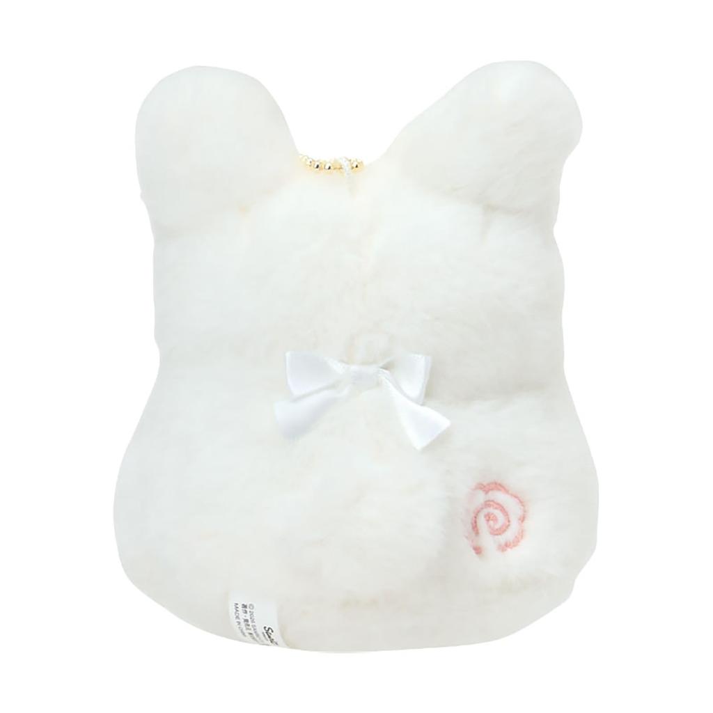 Sanrio Mascot Holder On a Fluffy White Hanamaru Ghost 575933 (Napping Cloud)
