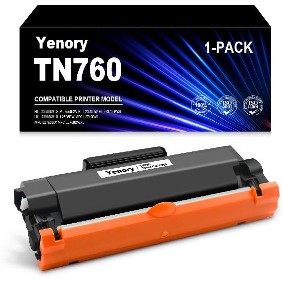 TN760 High Yield Toner Cartridge Replacement for Brother TN 760 TN730 TN-730 for HL-L2350DW HL-L2390DW HL-L2370DW MFC-L2750DW MFC-L2730DW DCP-L2550DW