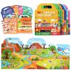 Wiederverwendbares Szenen-Stickerbuch DIY-Puzzle Ruhig Beschäftigt Aufkleben Ein Buch Zeichentricktier Lernen Kognition Spielzeug Für Kinder Geschenk