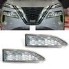 Chrome 2X Front Headlight Eyebrow Eyelid Cover Trim For Nissan Rogue 2021-2024