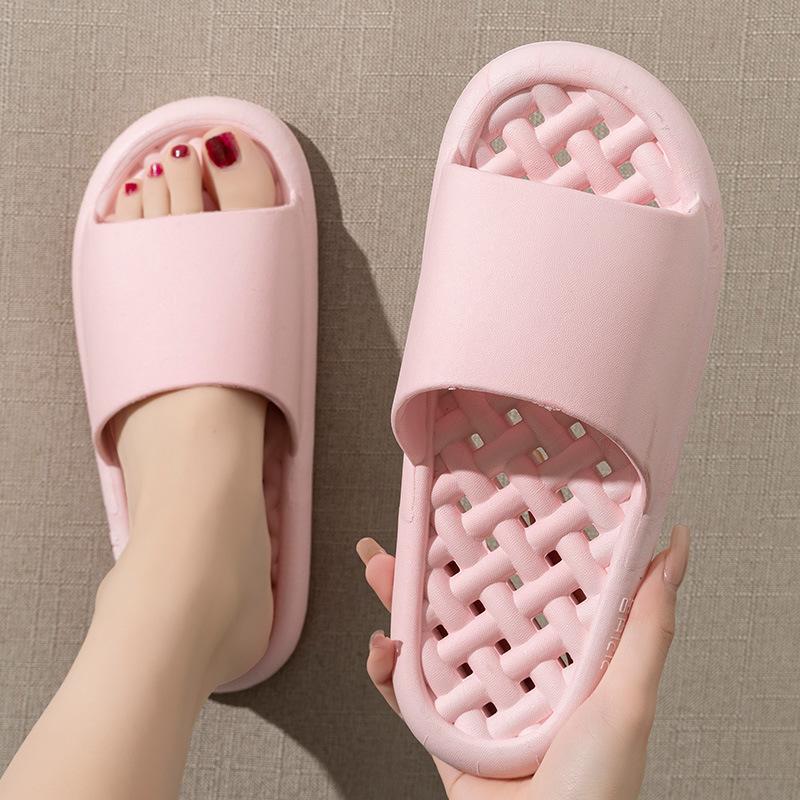 Slippers women's summer home couple indoor bathroom household water leakage non-slip bath quick-drying cool slippers men