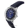 Bauhaus Leather Strap Dark Blue Dial Quartz 20373 Women's Watch