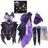 [NOKIJP] Genshin Impact Cosplay Kostüm: Fischl Mond, Prinzessin der Verdammnis! Genshin-Einschlag: Der Phantomrabe (Fischl, M)