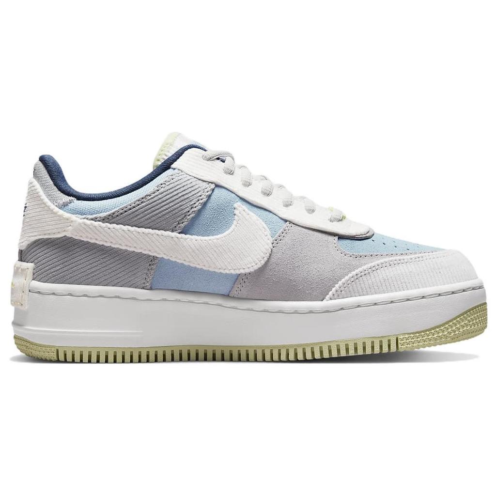 Nike Air Force 1 Shadow On The Bright Side - Skate Blue Women Sneakers Mountain-White Light-Lime-Green DQ5075-411