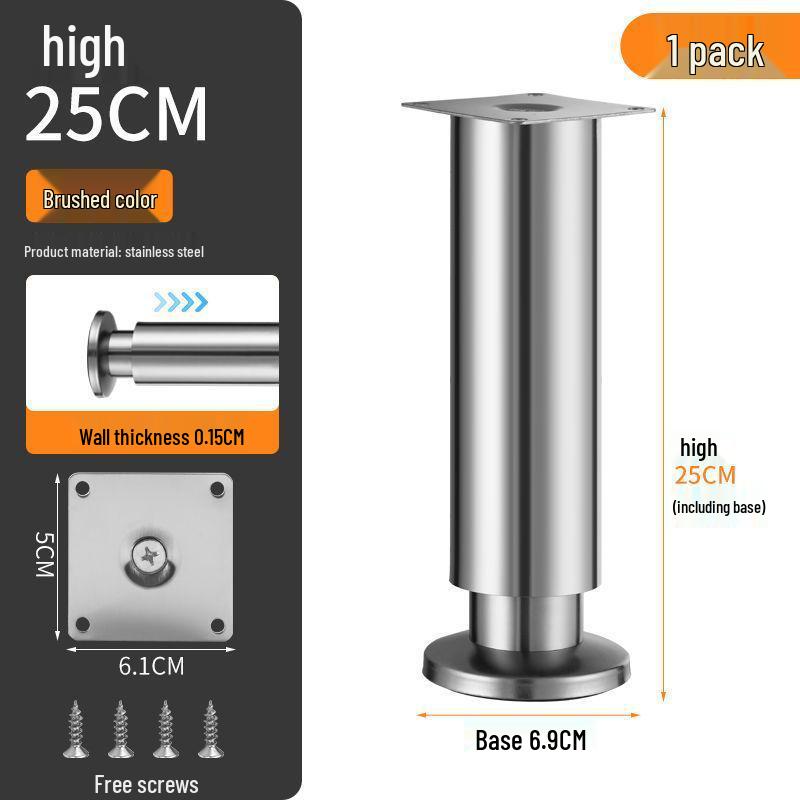 Adjustable Thickened Stainless Steel Table and Sofa Support Legs
