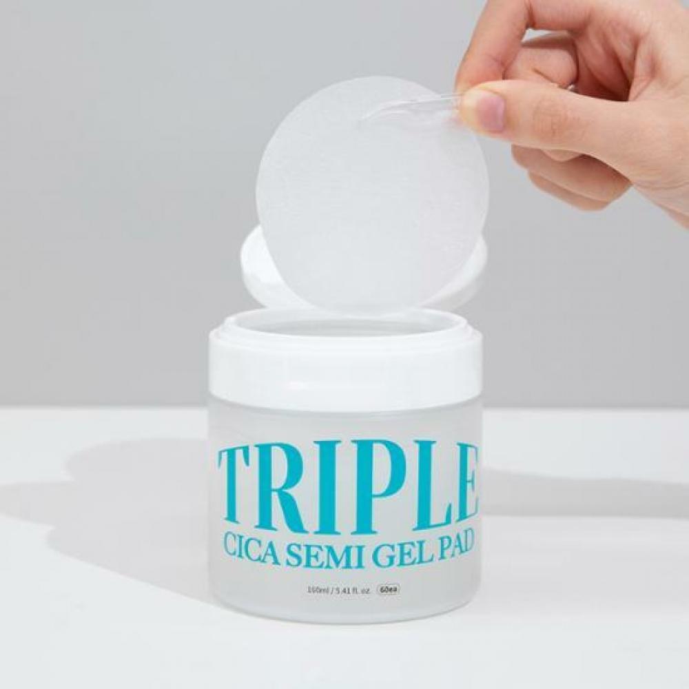 

Banana Waxing [Уход после депиляции] Banana Waxing Triple Cica Semi-Gel Pads, 60 листов