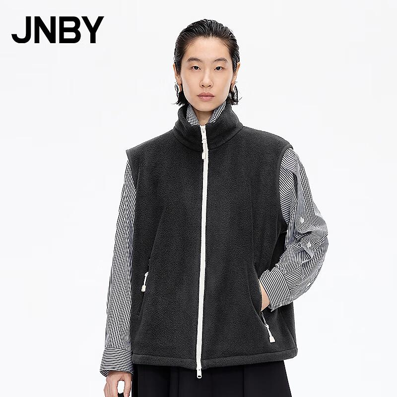 JNBY 2025 Winter Loose Fit Stand Collar Vest