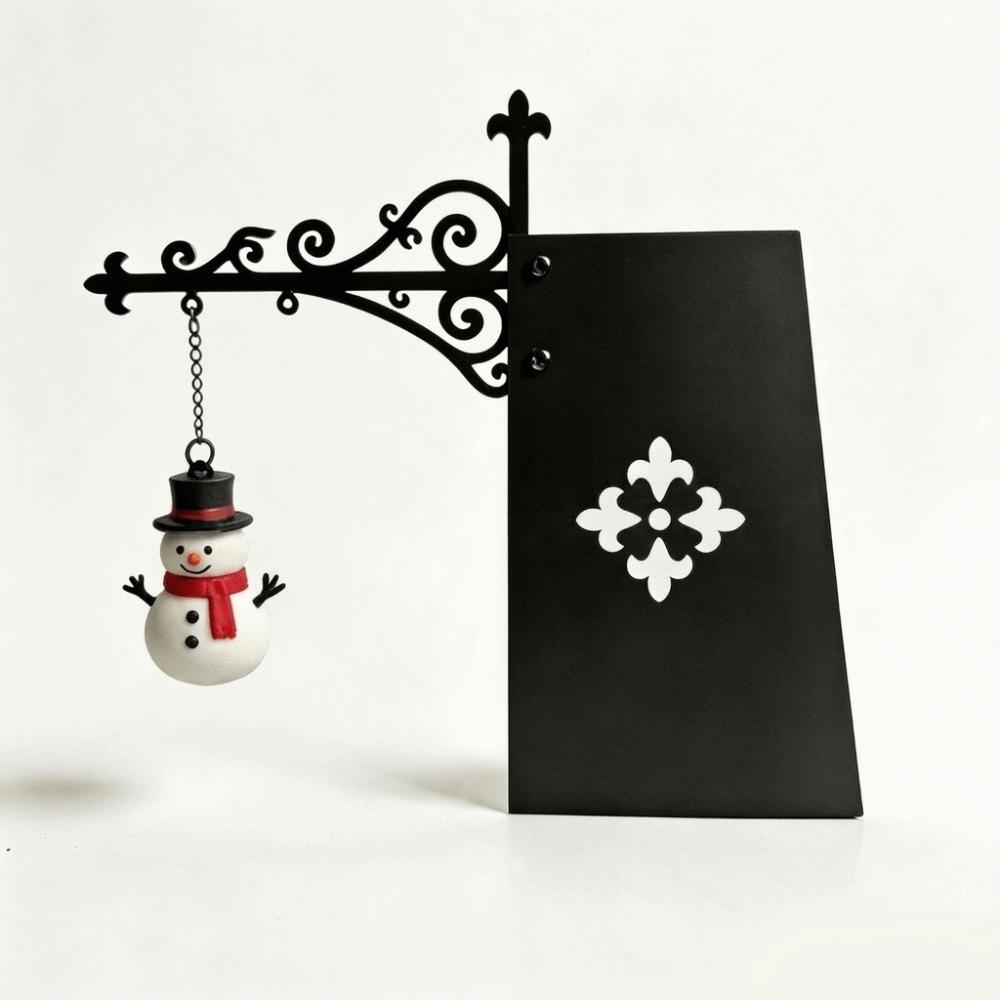 Iron Art Christmas Bookmark Light Retro LED Library Lantern  Reading Space
