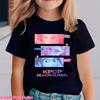 Hot Kpop Demon Hunters Children's T Shirt Short Sleeve Boys Kdis T-shirt Cute Kpop Demon Hunters Harajuku Tshirt for Boys Girls