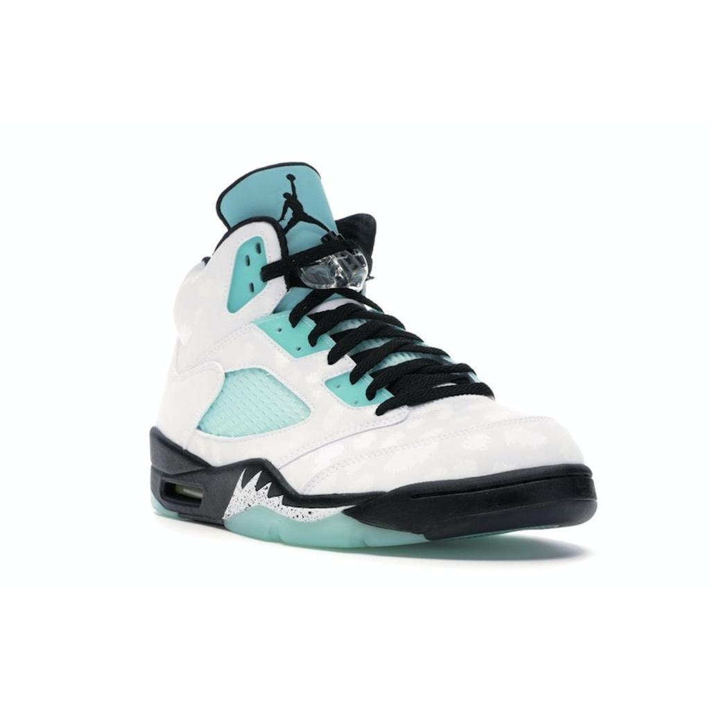 Air Jordan 5 Retro Island Green Unisex Sneakers White Black CN2932-100