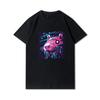 Velká velikost S-5XL Kapybara s předním potiskem Unisex trička s kulatým výstřihem Bavlněné topy Ležérní trička