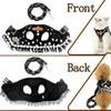 RANPHY Breathable Harness and Leash Set for Small and Extra Small Dogs and Cute Polka Dot Pattern with Crown and Flounce Design Size Cats, (Black,