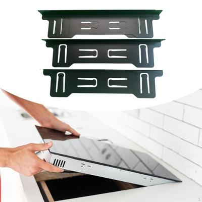 4 Pezzi Coprifornelli Copertura Fessure Forni Acciaio Inossidabile Striscia per Cucine da Cucina per Sala da Pranzo
