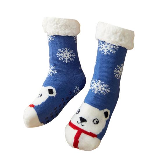 Slipper Socks Non-slip Silicone Keep Warm Cozy Autumn Winter Female Indoor Socks for Home