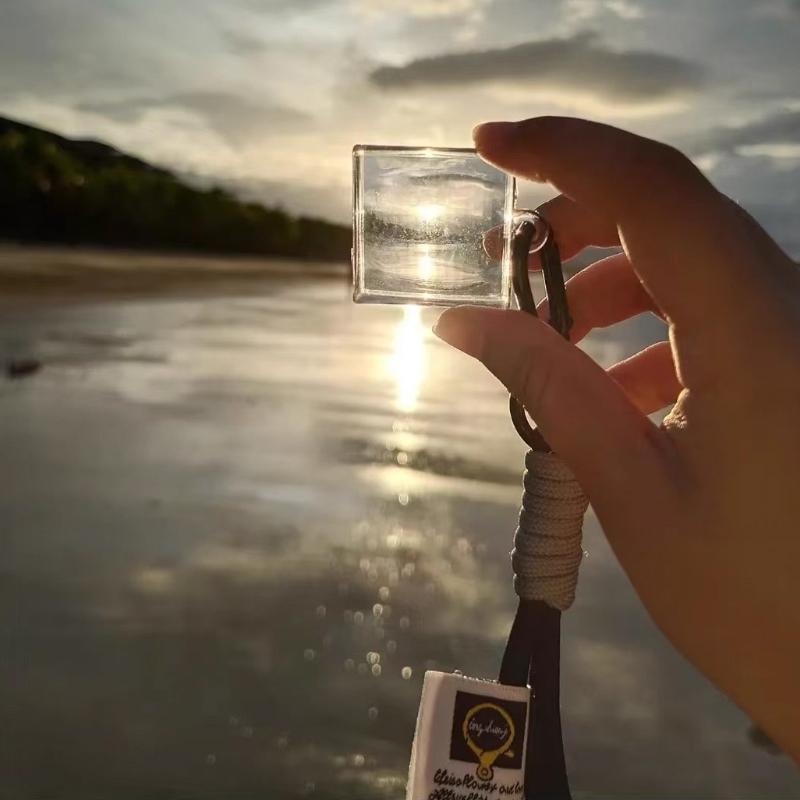 Pixel Photography Tool Transparent Acrylic Mosaics for Keychains and Sharing Your Travel Memories Mosaic Lens