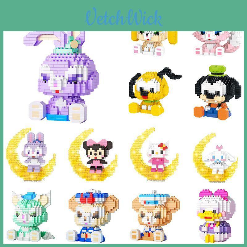 Disney Mickey Minnie Goofy Cartoon Bausteine für die Intelligenzentwicklung von Kindern