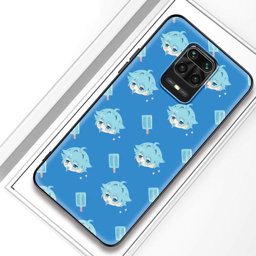 Kreslený silikonový kryt na telefon Genshin Impact pro Xiaomi Redmi Note 10 9S 9 8 Pro 8T 8A 9A 9C 7 7A K40 Měkký kryt Coque Funda