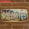 D-Moll pc Vintage Metallschild Nur zur Dekoration Dekorative Schilder und Plaketten Dolomiten Aluminiumschild Heimdekoration