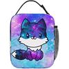 Galaxy Fox Insulated Lunch Box Bag Portable Lunch Tote For Women Men And Kids