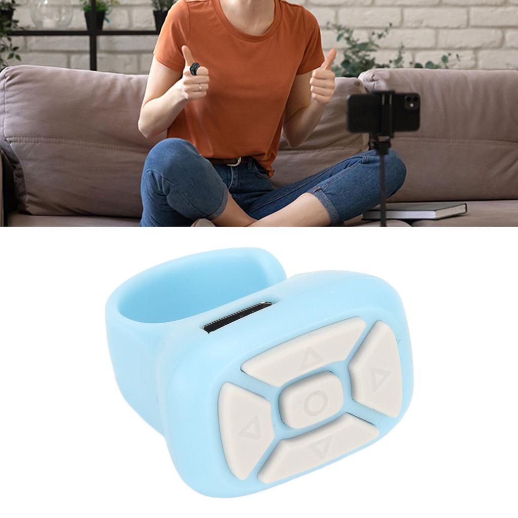 Phone Remote Shutter Multifunctional Remote Control for Smartphone Tablet Turning Pages Shooting Volume Adjust Pause Playback