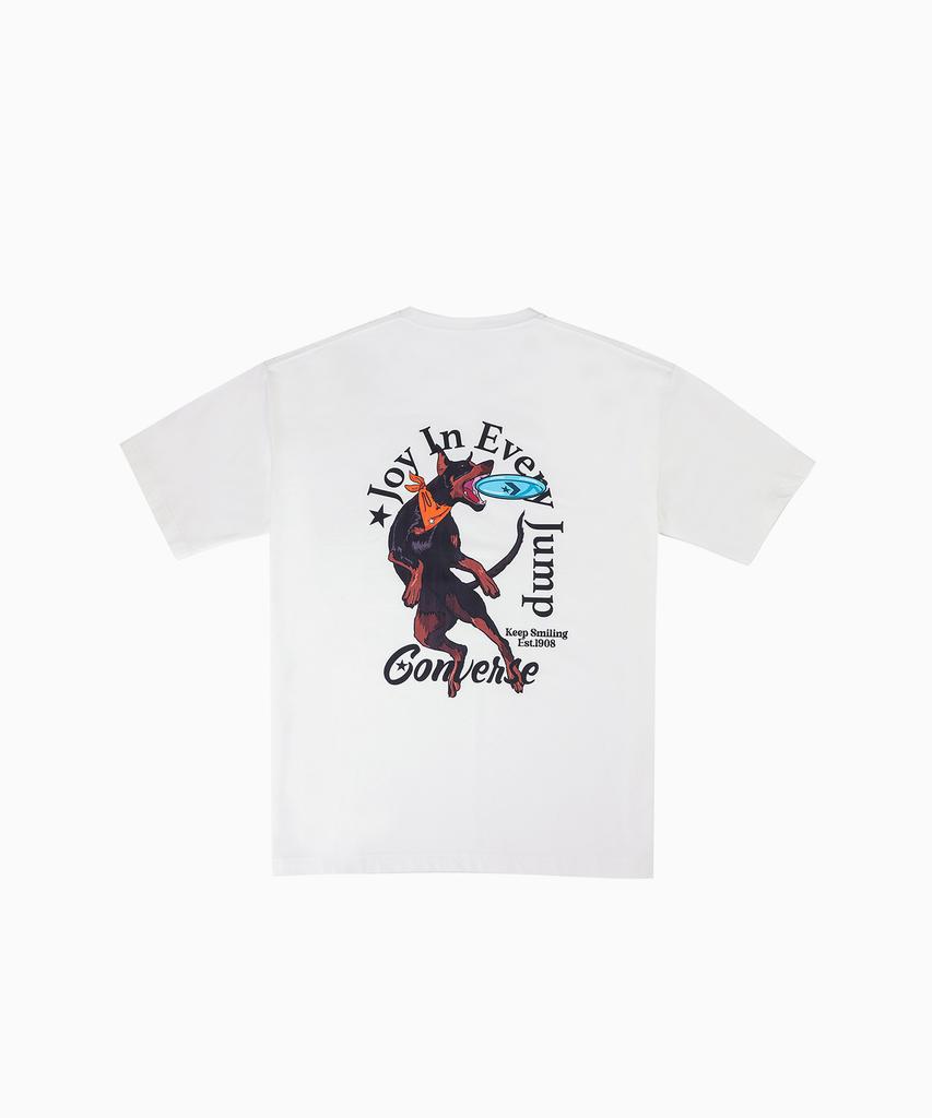Keonbeoseu Sorona Dog Graphic T-Shirt Egret Mcj752-W2Y