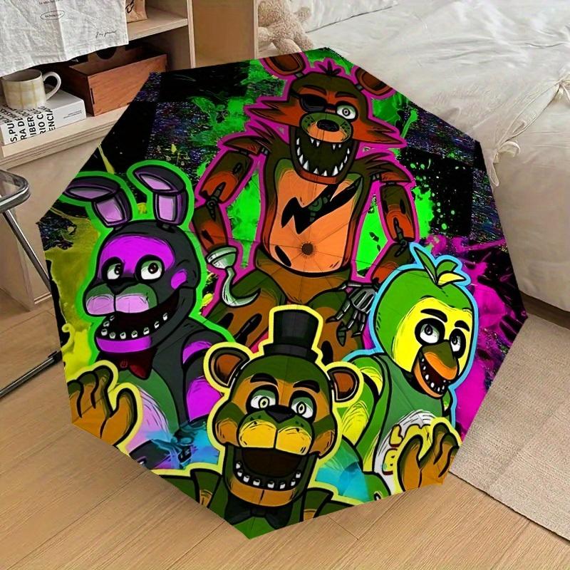 1pc FNAF Themed Umbrella for Men & Women, Valentine's Day Christmas Decorative Umbrell014