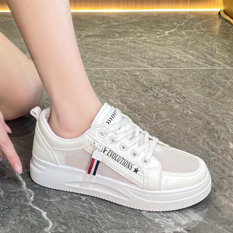 Spring new ins basic mesh student board shoes breathable casual shoes