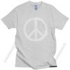 Vintage Peace Sign T Shirt  Short Sleeve Casual Uniform Tee Tops 100% Cotton Urban Tshirt Slim Fit T-Shirt Merch