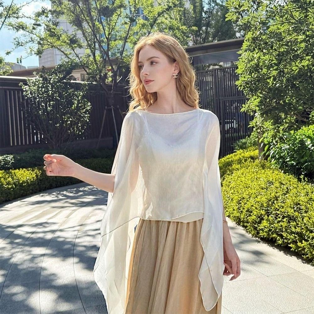 Chiffon Sun Protection Shawl Multicolor Trendy Scarf Fashion Air-conditioned Sweater Summer Season