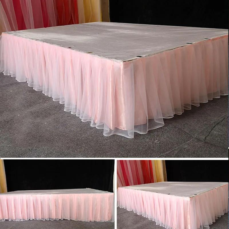 

30x300 см юбка-пачка для стола свадебный фон занавески для стола скатерть покрывало для свадебной сцены плинтус для вечеринки 30x300cm