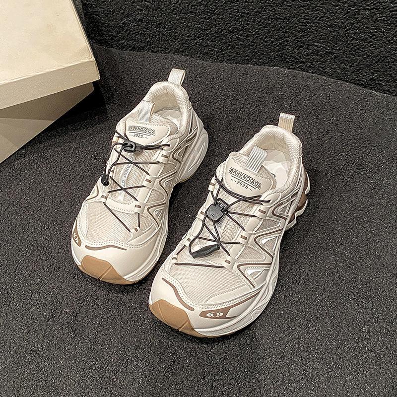 Thick-soled breathable dad shoes women's new retro versatile non-slip and wear-resistant hiking and mountaineering casual sports shoes