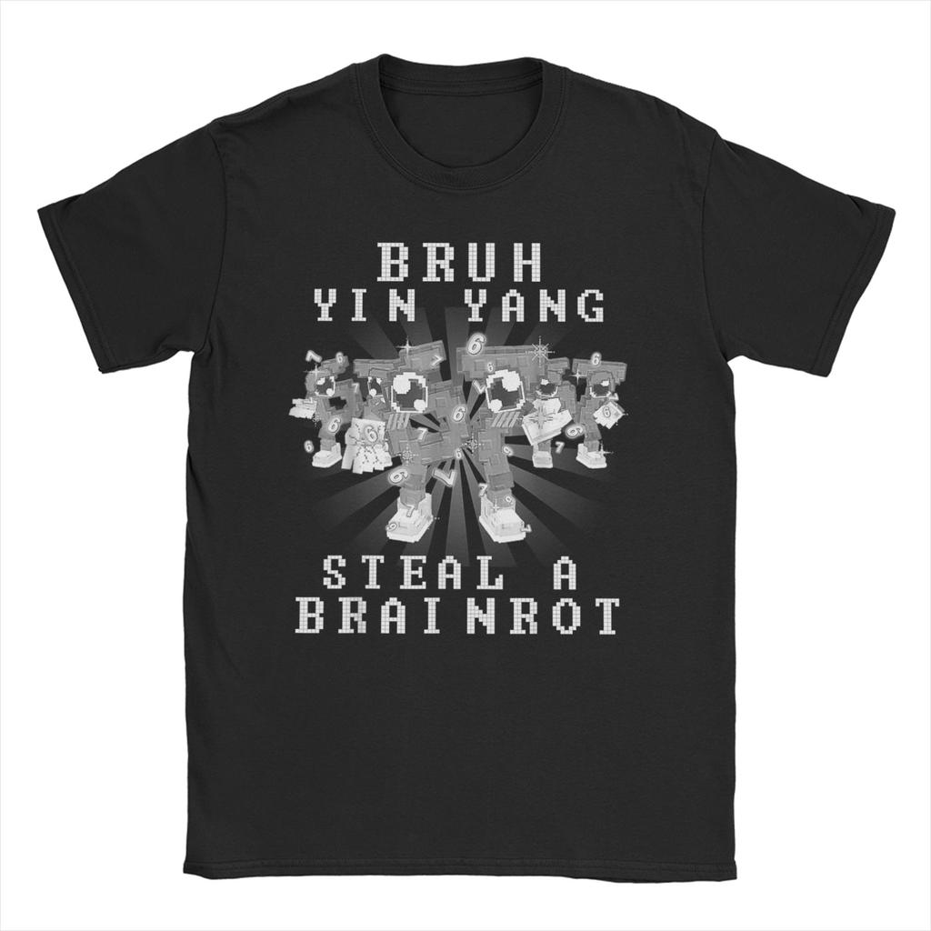 Men Women TShirt Steal a Brainrot Six Seven 67 Italian Brainrot Gaming  Funny Cotton Tees Short Sleeve  T Shirts Tops Big Size