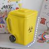 Trash Can Style Mug with Lid Funny Bin Ceramic Lid, Novelty Garbage Drinking Tea Cup Educational Handle, Recycling Coffee Mug, Gag Gifts for