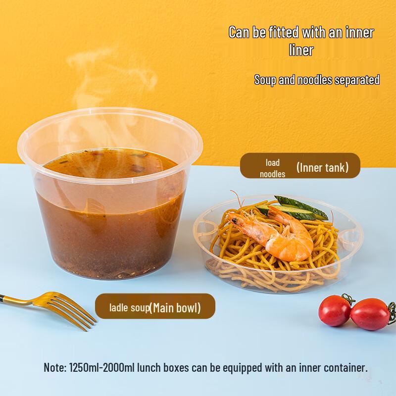 Disposable Plastic Rectangular Food Containers with Lids