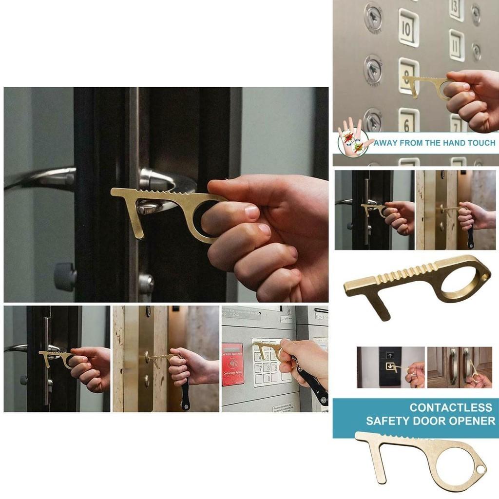 Contactless Safety Door Opener Safety Protection No Touch Alloy Key Opener Tool