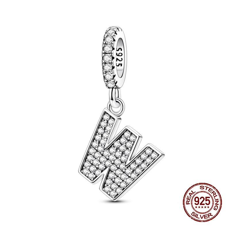 Classic Copper 26 Letters A-Z Alphabet Charms Beads Fit Original Bracelet Bangle Necklace Dangle Women Jewelry Gift