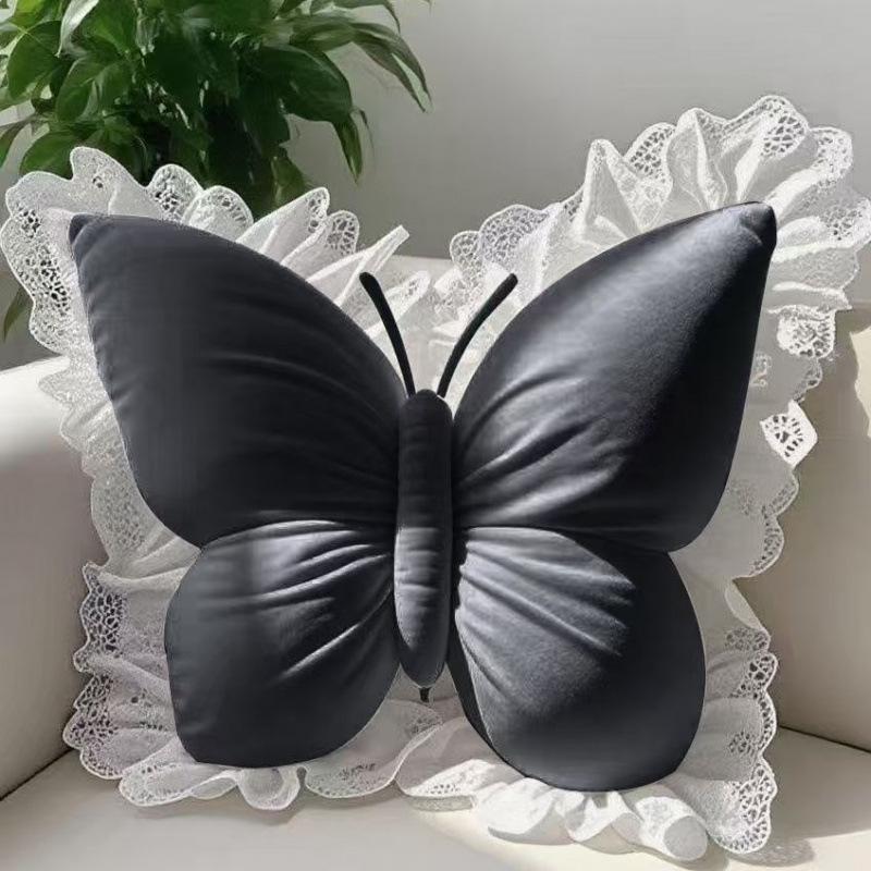 Princess Butterfly Lace Backrest Cushion - Extra Large