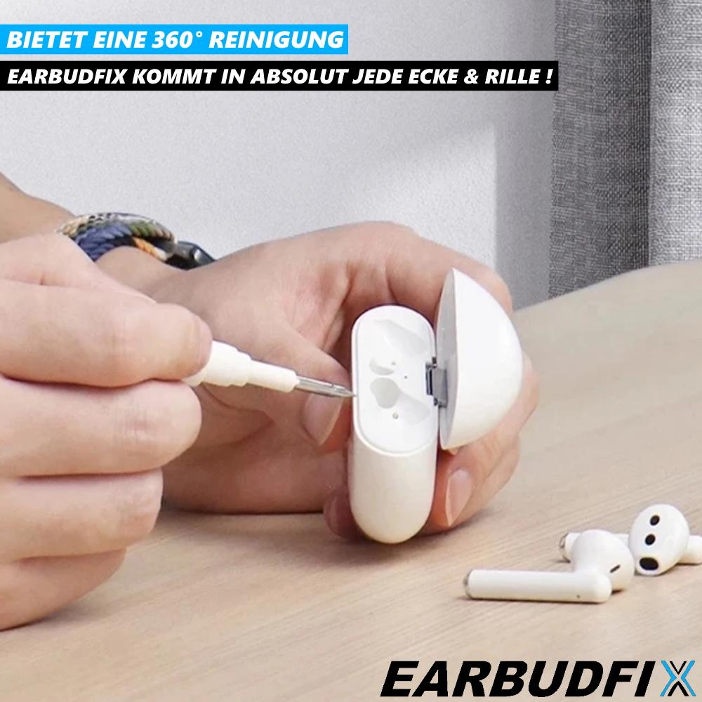EARBUDFIX Kopfhörer Reinigungsset Headset Reinigungsstift Ohrhörer Smartphone